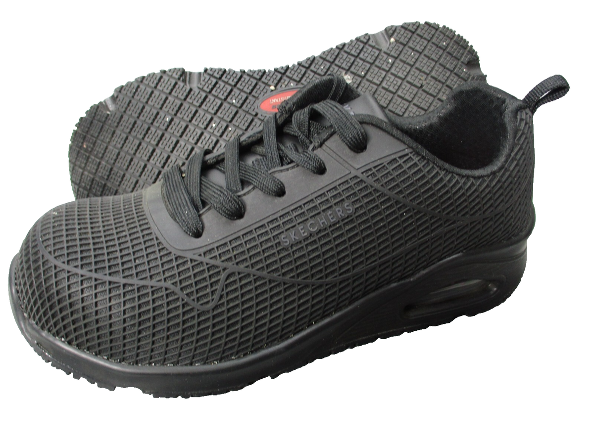 Comp Toe Skechers Uno Sr Skechers Womens Sz Uno Sr-Jhansi Black