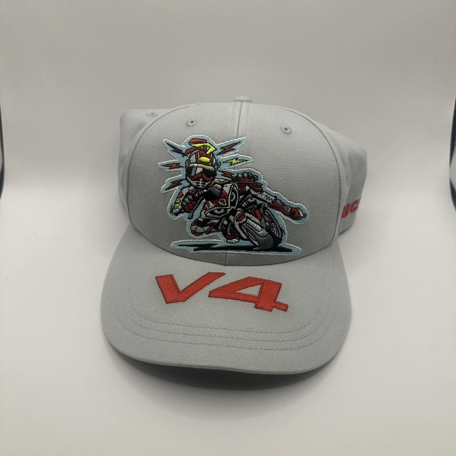 Chapeau Supreme Ducati 6 panneaux gris OS SS24 réglable