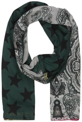 Plomo o Plata Schal Damen Tuch Strickschal Loop Baumwolle Mehrfarbig #727tj10