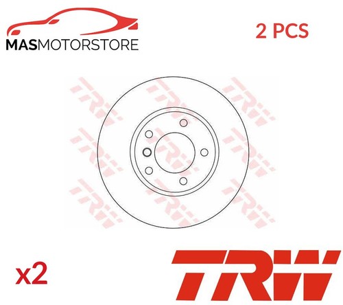 BREMSSCHEIBEN SATZ PAAR VORNE TRW DF4055 2PCS P FÜR BMW 3,Z4,Z3,E46,E85,E36