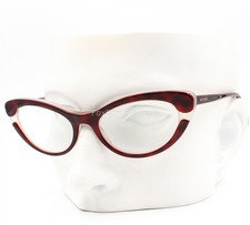 Miu Miu Eyeglasses VMU 03L HAI-101 Glasses Red Brown Havana 50-17-140 w/pouch