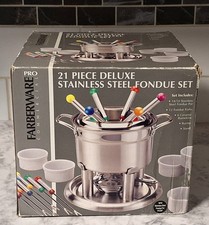 Farberware Pro Set Fonduta Commerciale in Acciaio Inox 21 Pezzi con Scatola