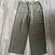 A New Day Green Wide Leg Casual Dress Pants Size 12