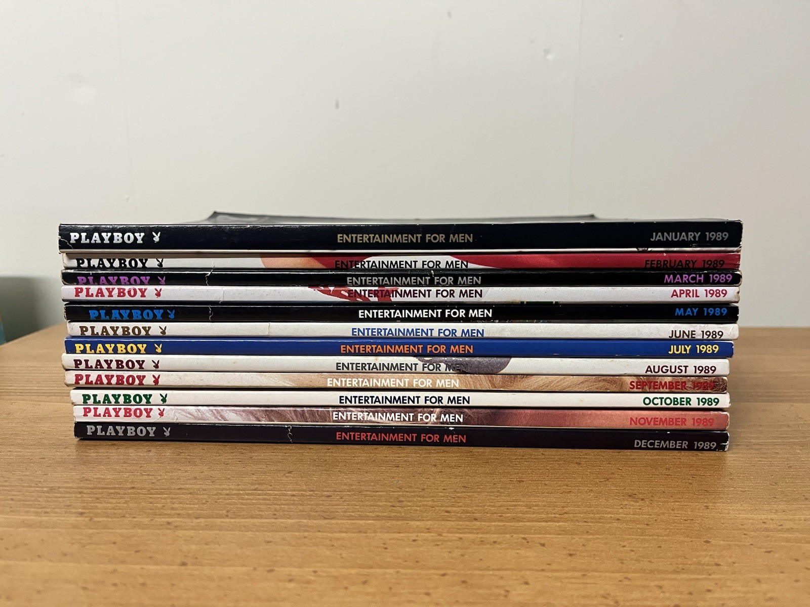 Playboy Magazines 1987  Lot of 12 Issues w/ All Centerfolds! Vintage