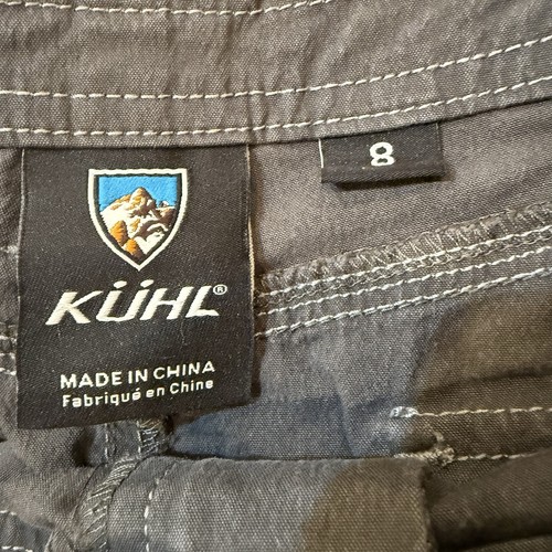 Kuhl Skirt Womens 8 Gray Katerina Cotton Spandex Gorpcore Hiking Camping Western - Picture 2 of 13