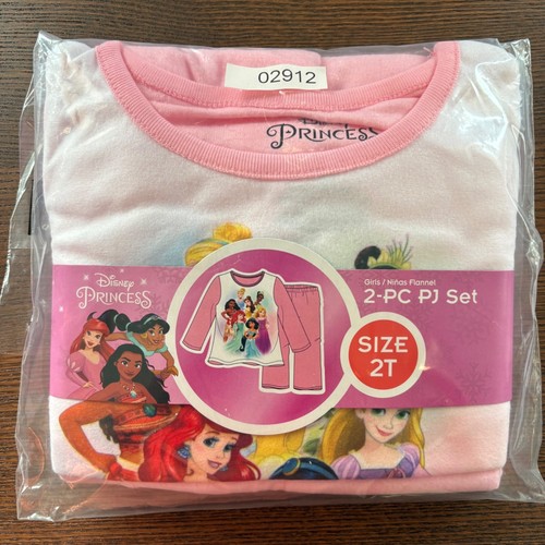 Disney Princess Pajama Set Girls 2T Pink New Flannel 2-PC Long Sleeve NEW - Bild 4 von 7