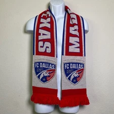 FC Dallas Scarf Made in Texas Ruffneck MLS Soccer Fan Knit Pride USA Flag