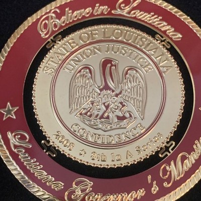 Louisiana Governors Mansion Christmas Ornament 2008 Mansion Foundation Jindal