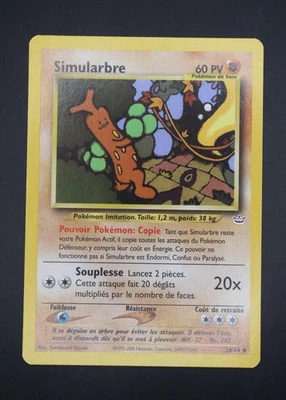 carte pokemon 26-64 Simularbre Rare Non Holo 2ème édition Néo Révélation 2001 - Photo 1/4