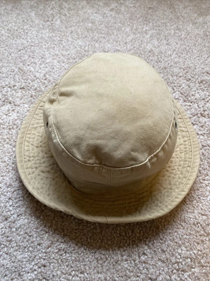 De colección Polo Ralph Lauren Caqui Sombrero Cubo Dos Tonos Hecho en EE. UU. Talla Grande Años 90’s Foto 3 de 4