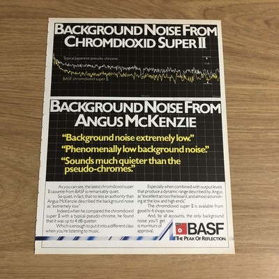 GRAM99 MAGAZIN WERBUNG 11X8 BASF CHROMDIOXID SUPER II BAND