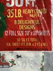 Christmas Wrapping Paper Flat Sheets From  Kmart Winter Scene Horse Carriage VTG — photo 3