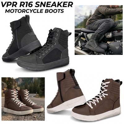 VPR Hi-Top Sneaker Motorradstiefel | CE zertifiziert | Leder Motorradstiefel - R16
