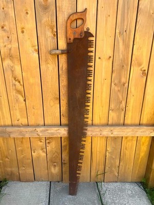 VINTAGE One Man Crosscut Saw In Great Condition 54'' blade