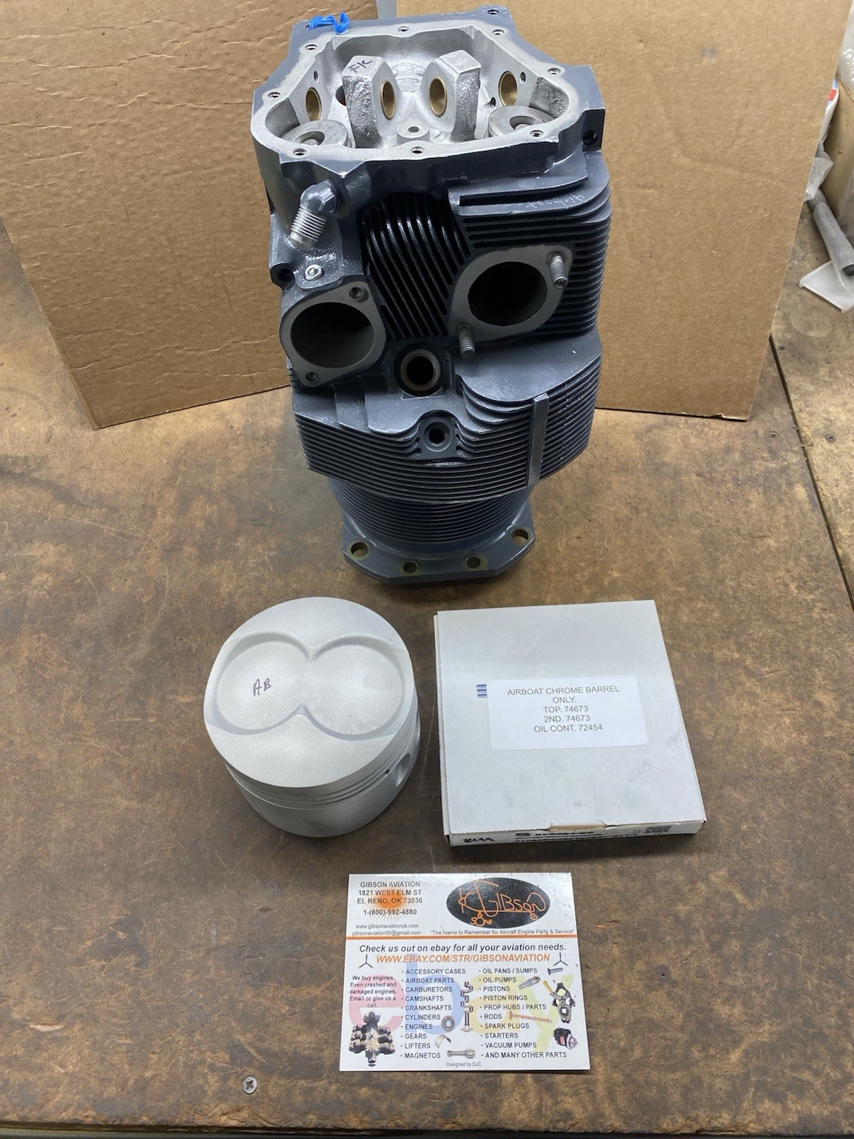 LYCOMING CYLINDER IO-360 IO-540 12993 W/D S/R FRESH CHROME BARREL AIRBOAT