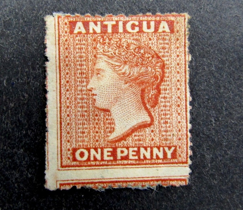 nystamps British Antigua Stamp # 3 Mint OG H $275 L10y1424
