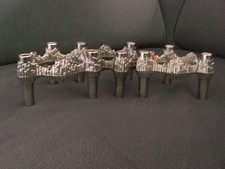 3-teiliges Set Nadel Kerzenhalter Kerzenständer Quist 70er