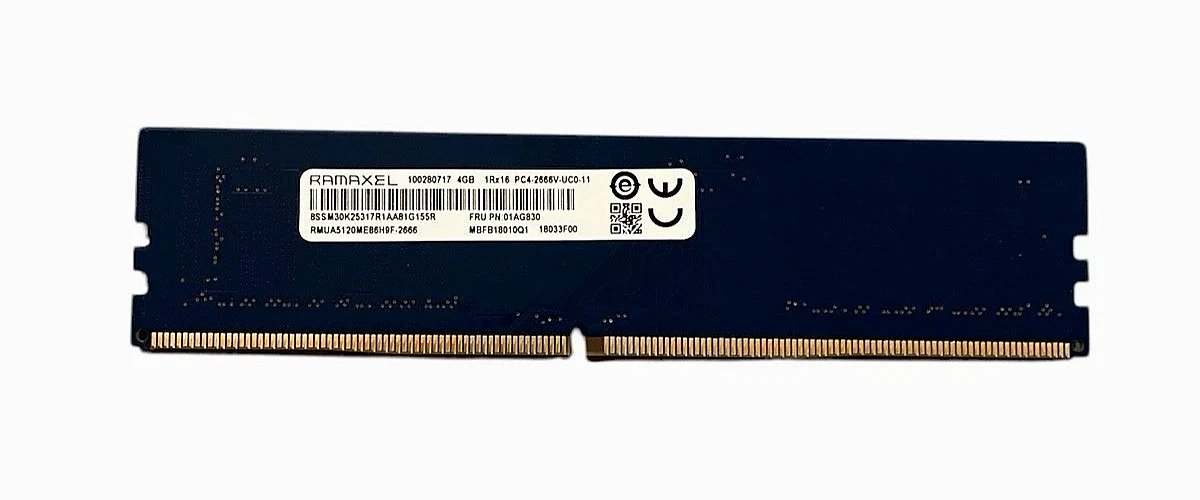 DDR4 SDRAM Ramaxel 4 GB Capacity per Module Memory (RAM) for sale