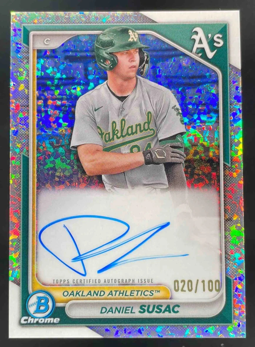2024 Bowman Chrome Mini Diamond Refractors #CPA-DS Daniel Susac Auto /100