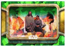 2024 Topps Chrome Sapphire Star Wars 41 Anakin's Gifts /99 Green Cracked Ice NM