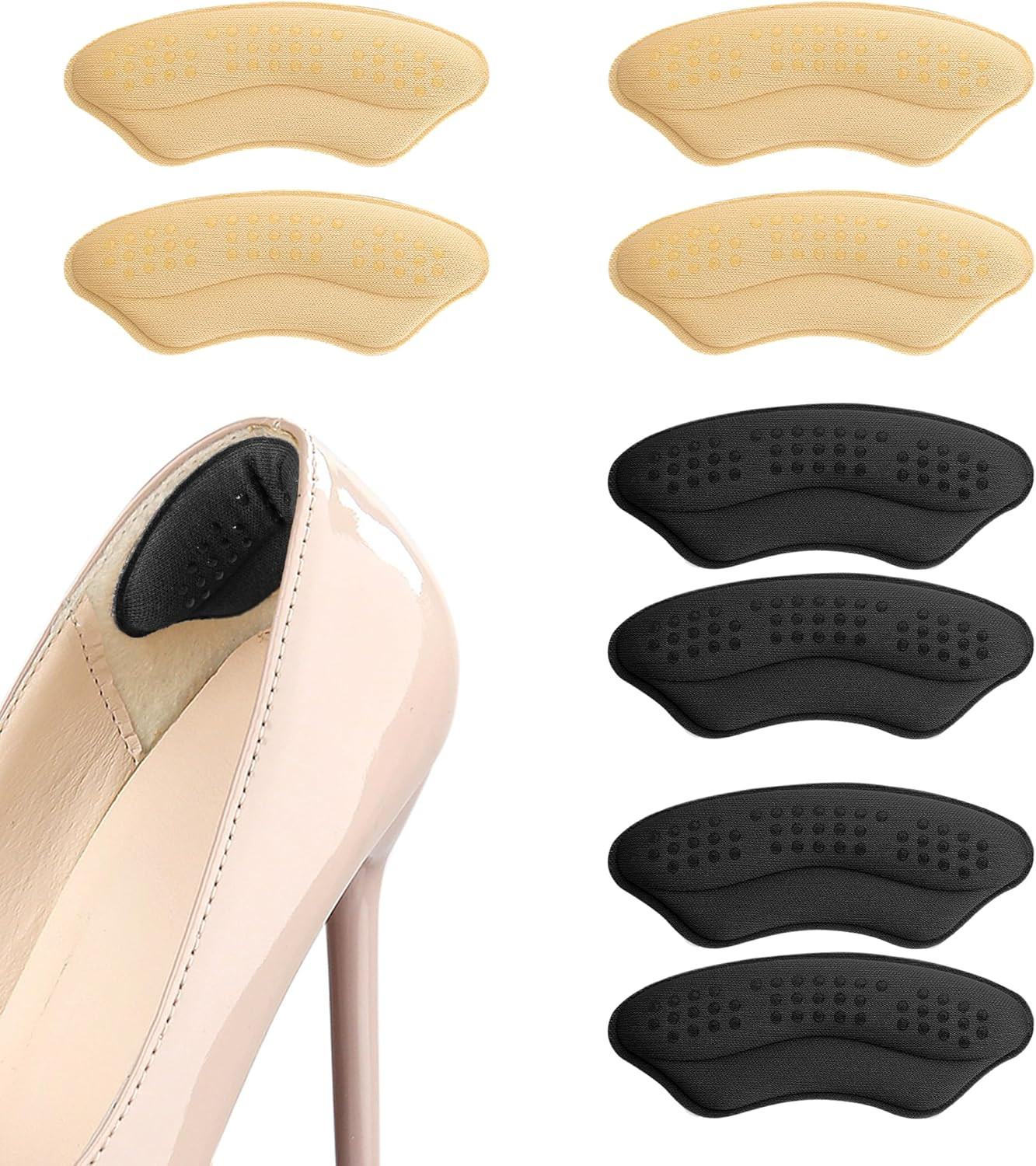 4 Pares Protectores de Talon para Zapatos Evita Rozaduras Deslizamientos y Dolor