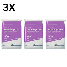3x British Gypsum Thistle Bonding Coat Plaster - 25kg builk discount