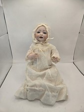 Antique German Kestner J.D.K. Bisque Head Celluloid Body Glass Sleepy Eyes Teeth