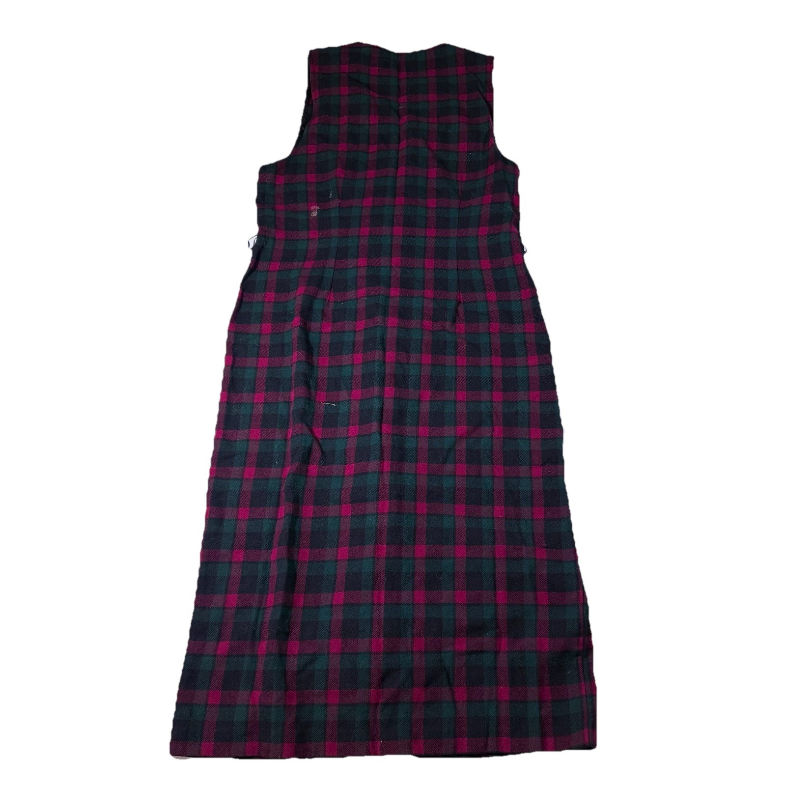 Pendleton 100% Wool Plaid Button Front Sleeveless… - image 5