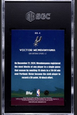 2025-26 Topps - 8-Bit Ballers Victor Wembanyama #8B-4 Holofoil for