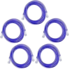 50Ft Oxygen Supply Tubing Crush Resistant Standard Connectors for Nasal 5 Pack