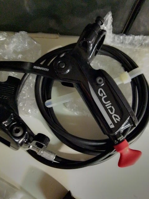 freno posteriore mtb 4 pistoncini sram guide t nuovo in kit di montaggio - Immagine 3 di 4