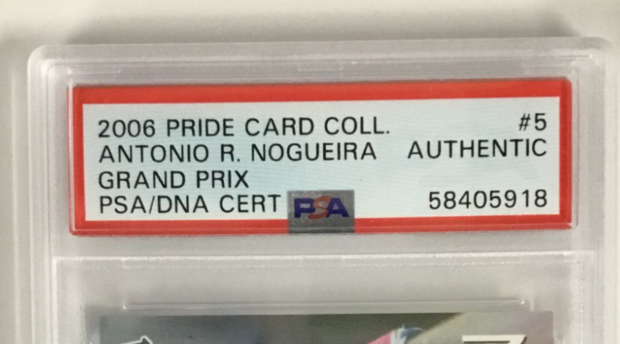 PSA Authentic Autograph 2006 PRIDE Antonio Nogueira Grand Prix UFC HOF No Reserv view 3