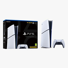 Sony PlayStation 5 Digital Edition Konsole 825GB 4K Weiß DualSense …