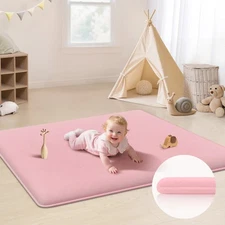 Baby Play Mat for Floor,Tummy Time,1.2" Thick 50"×50" Non-Slip Playpen Mat Rug
