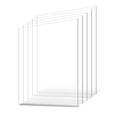 Plexiglass Sheets Set Set 5-Pack 24x36 Inch Clear Plastic supply kit