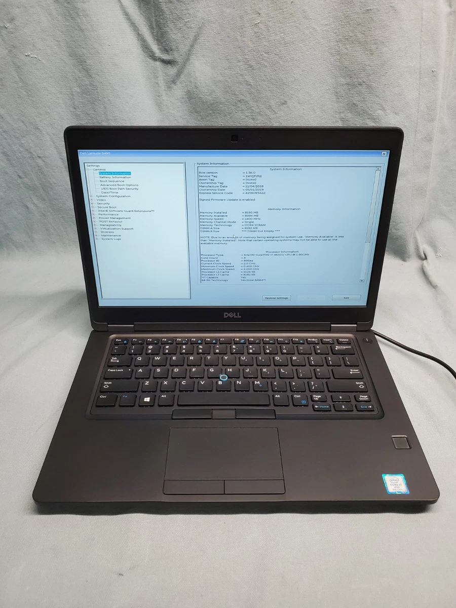 Las mejores ofertas en Dell Intel Core i7 8th generación 8 GB RAM