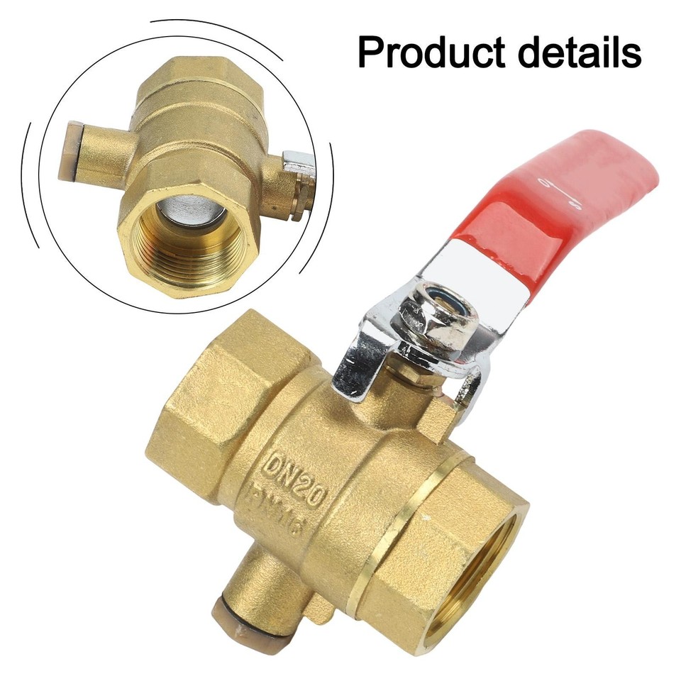 For Water Heating DN20 Ball Valve Manual Control Double Internal ...