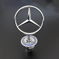 Emblem For 1993-2007 Mercedes-Benz C E S CLK Class Front Hood Logo Star