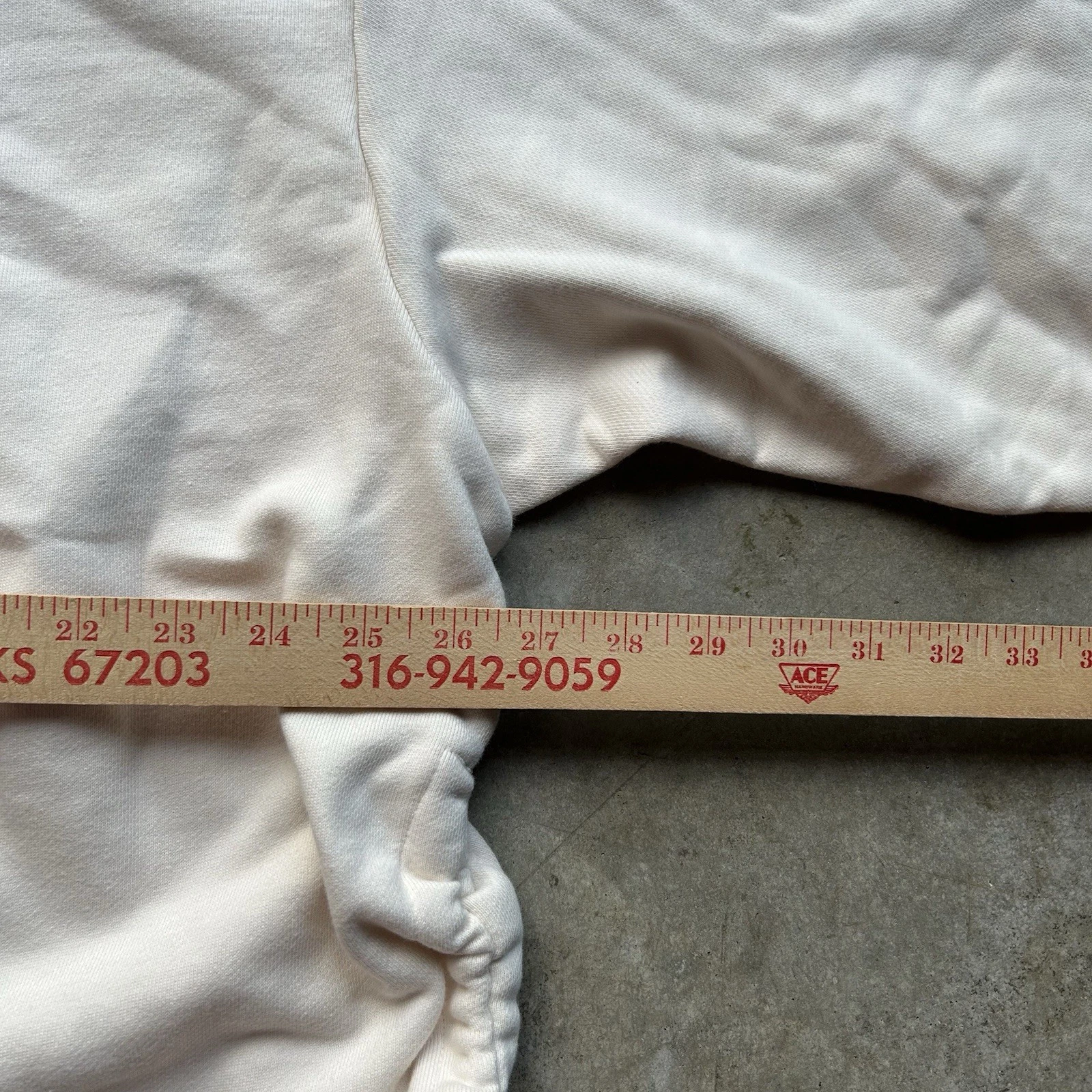 OFF WHITE Felpa con cappuccio Adidas Cream donna media pesante abbigliamento sportivo nuova con etichetta