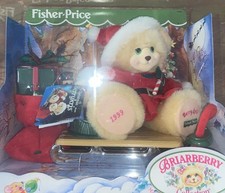 Vintage 1999 Fisher Price Briarberry Collection Bear Berrykris  Sleigh - - New