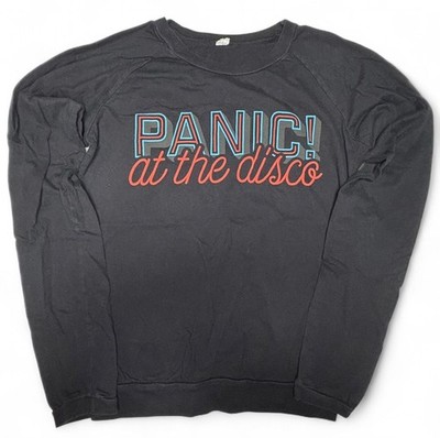 PANIC AT THE DISCO MEDIUM LONG SLEEVE SHIRT BLACK LOGO