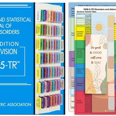 2022 New DSM-5-TR Index Tabs, Color-Coded and Laminated DSM-V TR Multicolor 