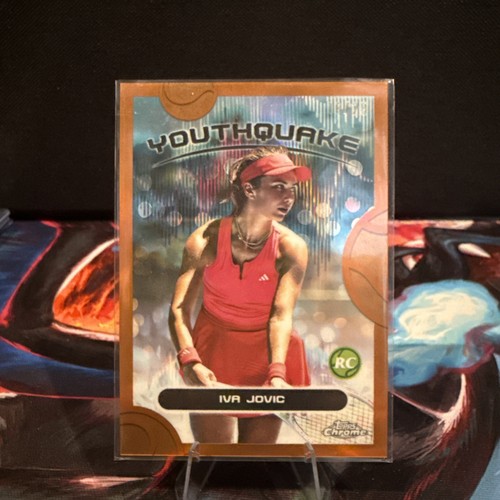 Iva Jovic [Orange] #YQE-14 2025 Topps Chrome YouthQuake card