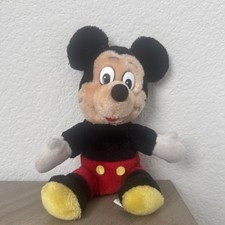 Vintage Disneyland Walt Disney World 7" Mickey Mouse Plush Stuffed Animal 80-90s