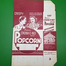Vintage 1950’s UNUSED Popcorn Box  NOS Movie Cinema Memorabilia. 50s Retro MCM