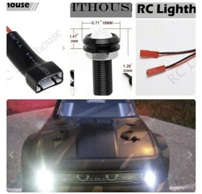 LED Front Light Spotlight Headlamp For Traxxas Slash REVO E-REVO X-MAXX RC 2HDW