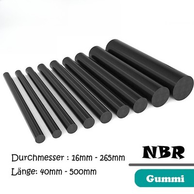 Gummi Rundstab Material Vollstab Stange Stab Ø 16/19/21/25/30/35/40/45/50-265mm
