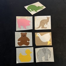 Mixed Lot Of Vintage 80  s Mrs. Grossman  s Animals pig duck Kangaroo Stickers