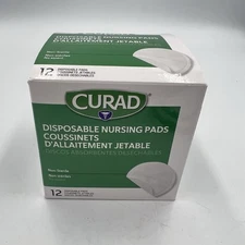 4 Box Lot CURAD Disposable Nursing Pads Non-Sterile 12 Ct Each (48 Total) – New