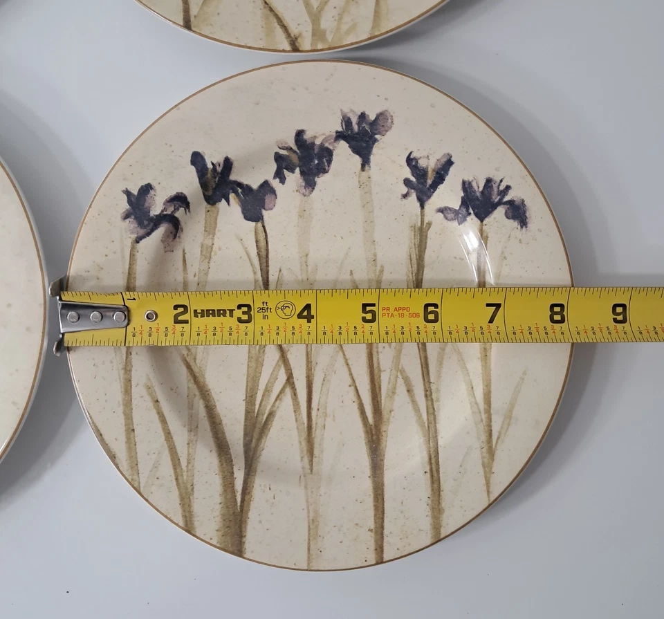 Platos de ensalada Paradise 4 Sakura 8"D artista floral Cheri Blum gres Indonesia  Foto 3 de 4